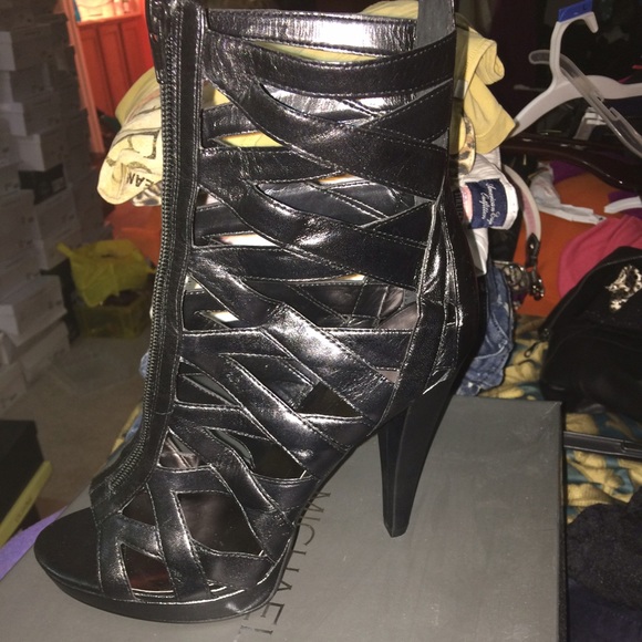 Black leather Sandals