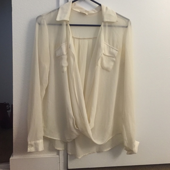 Tobi Wrap Chiffon Blouse