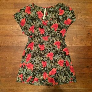 Urban Outfitters floral open backed dress size M