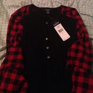 Brand new chaps plaid long sleeve