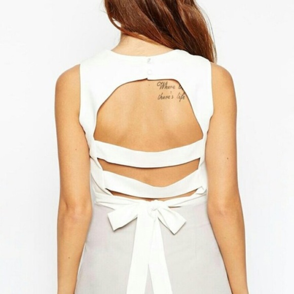 ASOS Tops - ASOS Crop Top w/Back Detail and Bow