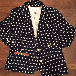 Anthropologie polka dot jacket, size 4