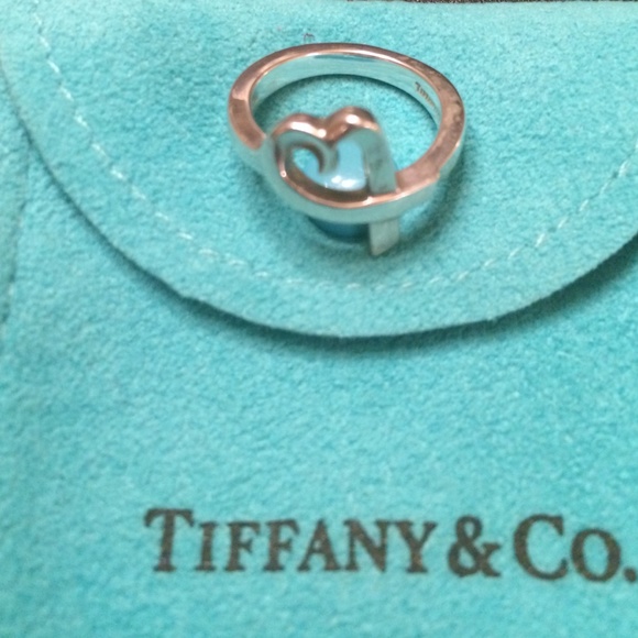 Tiffany Sterling Silver Heart Ring