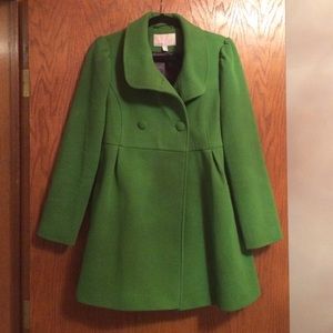 Green pea coat! Sz medium