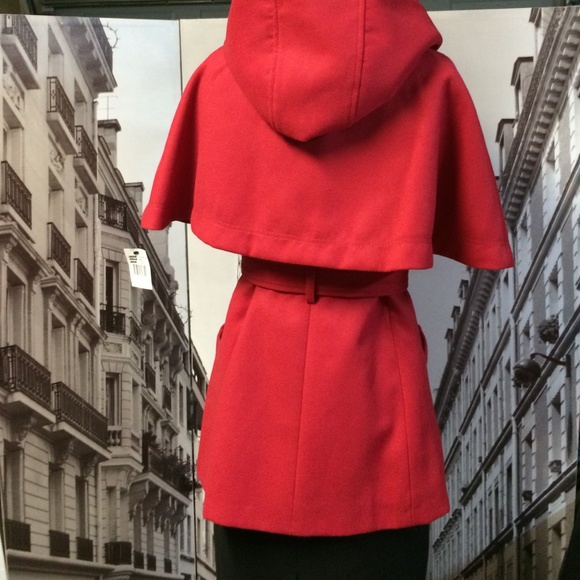🎉HP🎉 Jessica Simpson Sassy + Classy Red Coat - Picture 3 of 4