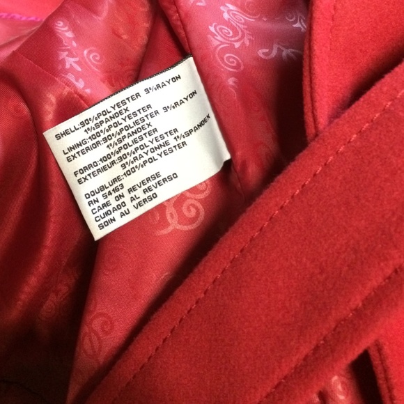 🎉HP🎉 Jessica Simpson Sassy + Classy Red Coat - Picture 4 of 4