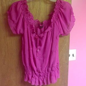 Magenta blouse