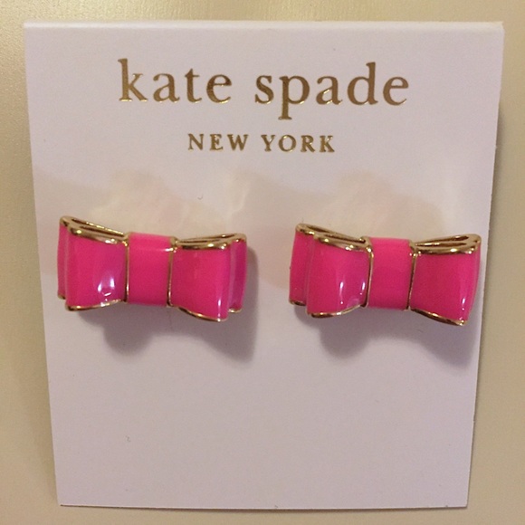 kate spade Jewelry - 🎀NWT Kate Spade Pink Bow Earrings🎀