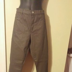 Dark Olive Green Coated Banana Republic
