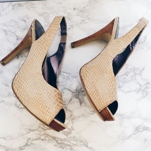 MODA snakeskin heels