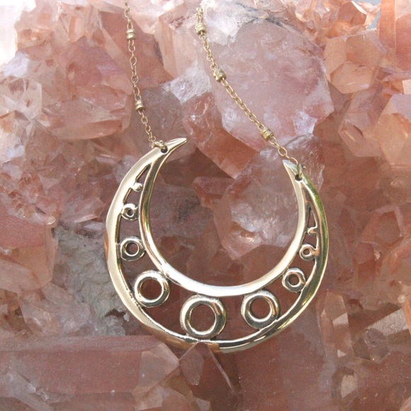 Jewelry - Extra Long Moon Necklace. NEW!