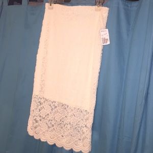 Brand new cream lace skirt