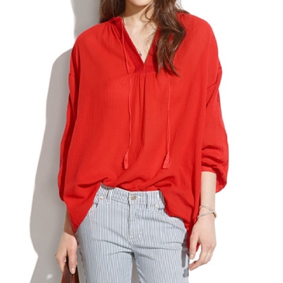 Madewell NWT Embroidered Openview Tunic - XXS