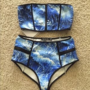 High waisted swimsuit