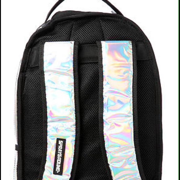 sprayground holographic backpack