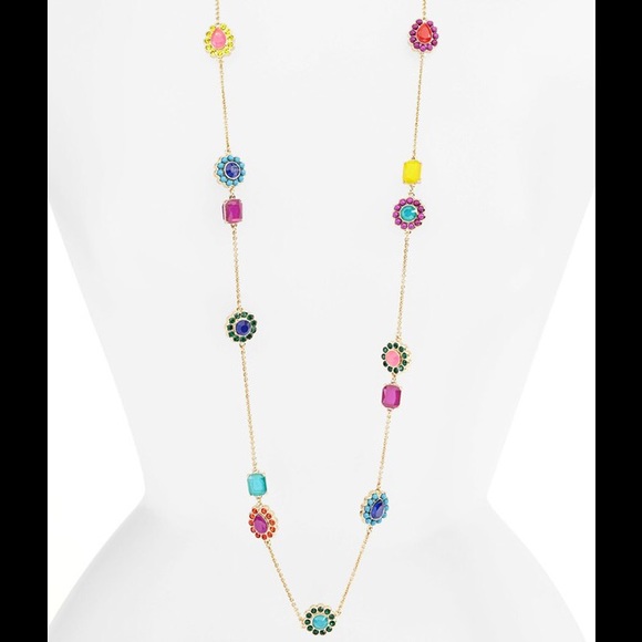kate spade Jewelry - kate spade 
run around long framed stone necklace