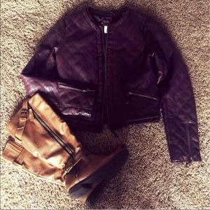 Cute flaw leather jacket