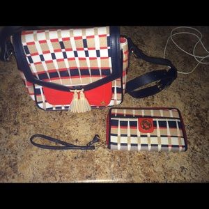 Spartina Purse with matching wallet