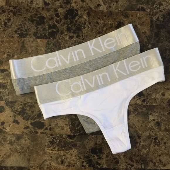 Calvin Klein Other - 2 New Calvin Klein White and Black Thong Underwear