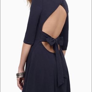 Tobi Bow back skater dress