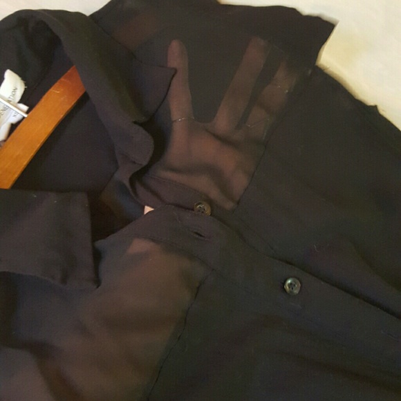 BCBGENERATION black sheer romper xs bcbg - Picture 3 of 4