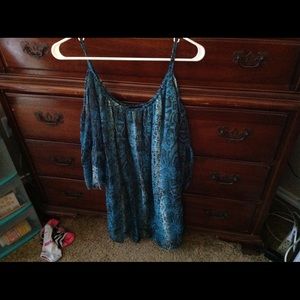 Snake skin sheer dress