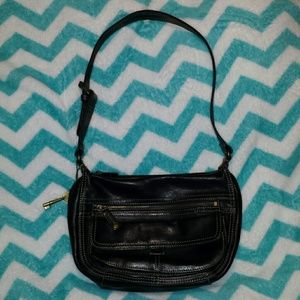 Fossil Black Leather Shoulderbag