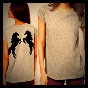 Brand New comfy cotton horse tee