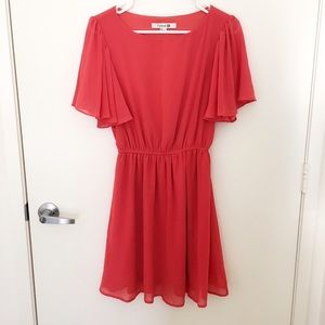 Gorgeous Coral Flowy Dress