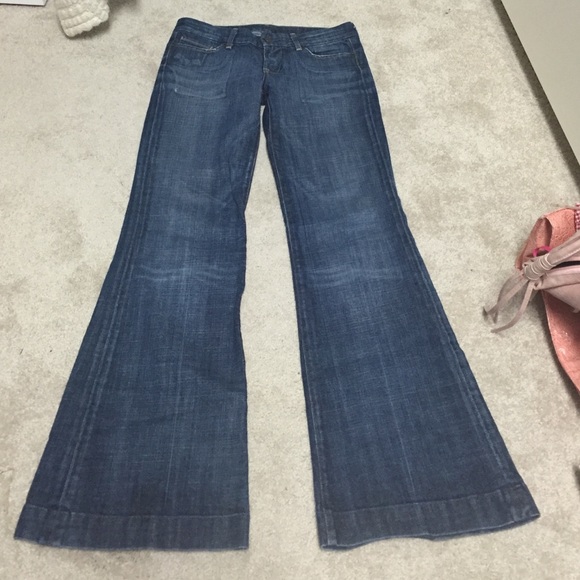 Dark Rinse Slight Flare Jeans