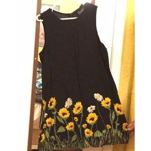 Anxiety Sunflower Swing Dress