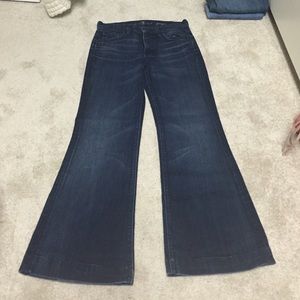 Dark Wash Flare 7 for all mankind jeans