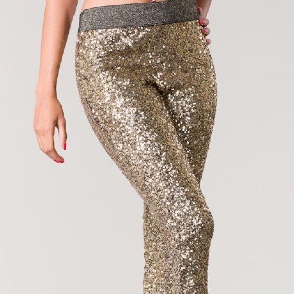 Gold Sequin Pants
