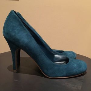 Jessica Simpson Heels Pumps Blue Suede 37 7