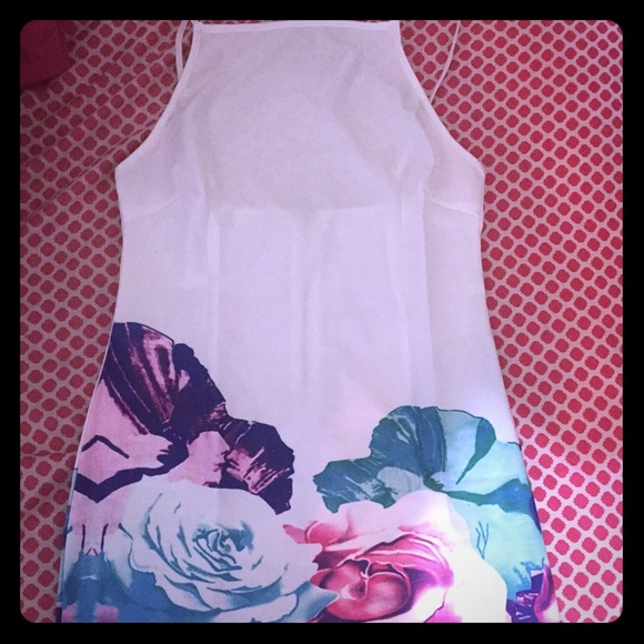 Floral halter dress