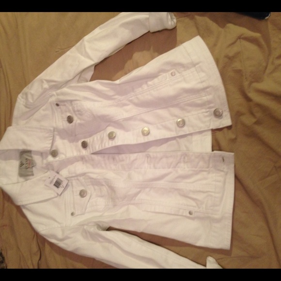 Guess white jean jacket