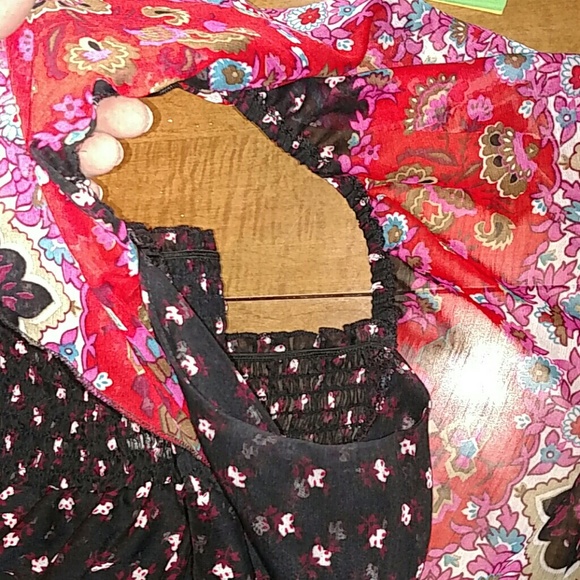 For @choffman225 🌟Stretch Handkerchief Sheer Top - Picture 2 of 4