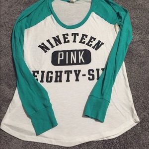 VS Pink Baseball Tee