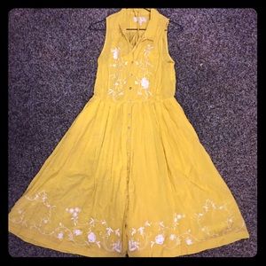 Anthropology moulinette soeurs calf length dress