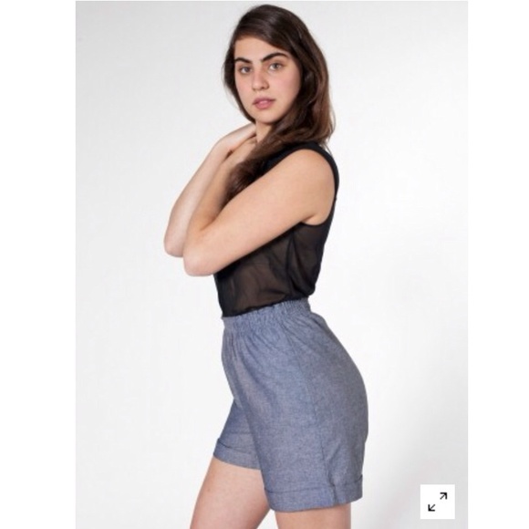 American Apparel chambray shorts