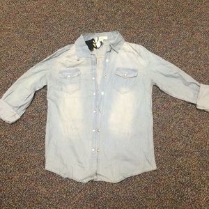Blue Denim Button Up
