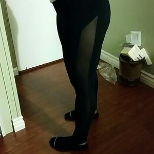Side see through legging