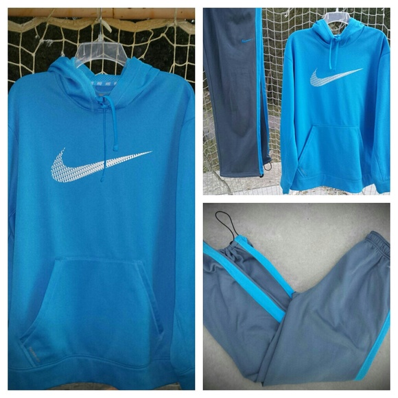 Blue & Grey Nike Hoodie & matching pants