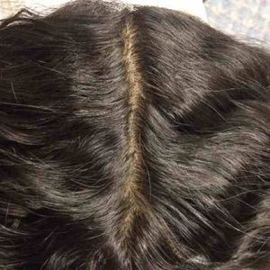 Brazilian Wavy virgin hair Silk Base Closure 14"