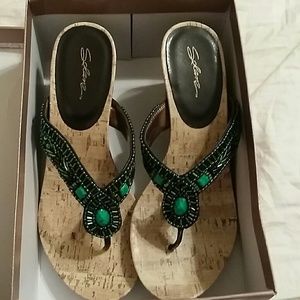 Brand new Solanz wedges.