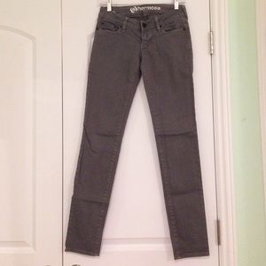 SIZE ONE REGULAR GREY PACSUN JEANS-NEVER WORN