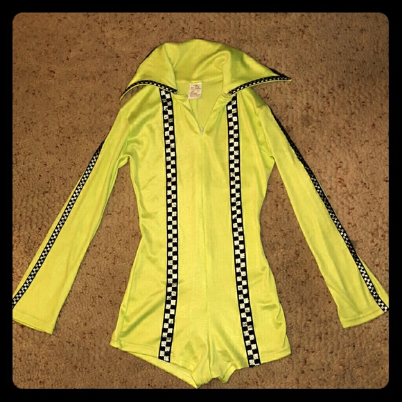 Drag racing flag girl costume