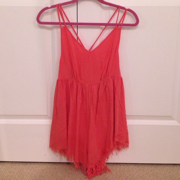 MEDIUM CORAL ROMPER