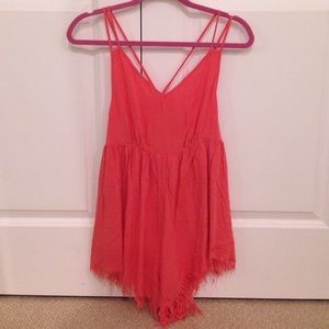 MEDIUM CORAL ROMPER