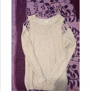 Pacsun ripped shoulder sweater